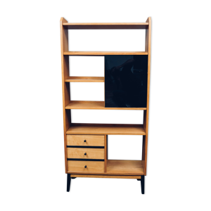 Meuble de Rangement en Frêne par Drzewotechnika Varsovie, Vintage polonais 1950s
