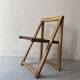 Chaise pliante en bois par Aldo Jacober, design 1960/1970