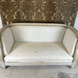 Louis XVI style alcove bed bench, 1900 period