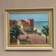 Original Swedish Oil on Canvas – “Motif from Italy” by K. Berthel – Signed – Dated 1949 – Vintage & Framed – 73 × 61 cm (28.7" × 24")