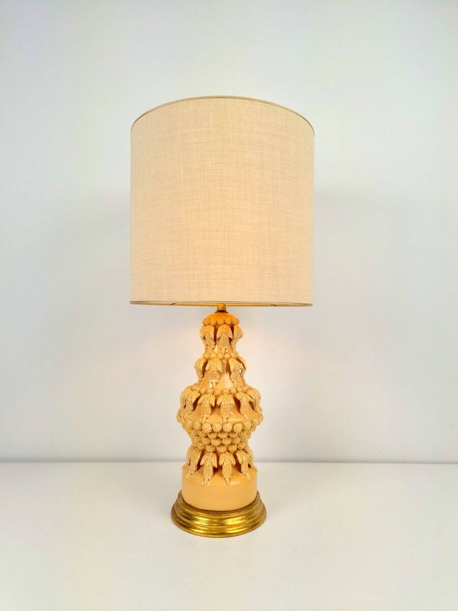 Ceramic Table Lamp by Cerámica Bondia Manises, Spain, 1960