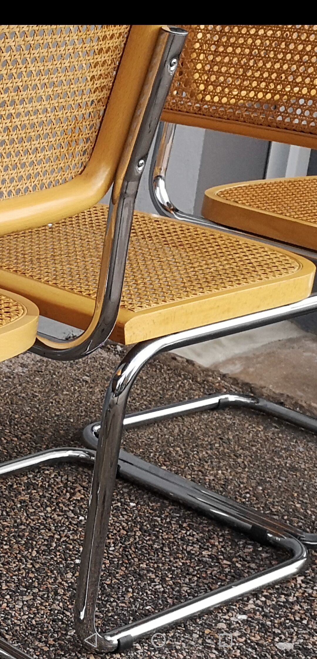 Série de 4 chaises Cesca B32 par Marcel Breuer