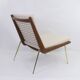 Fauteuil BOOMERANG  de P. HVIDT & NIELSEN, éd. original, restauré, 1950