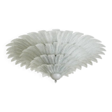 Monumental Venetian Leaves Flush Mount in Murano Style Glass by Simoeng