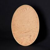 Ancien miroir mural ovale en résine dorée - 63 cm