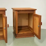 Pair of Dutch Art Deco nightstands, 1930s