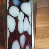Glass paste and brass vase