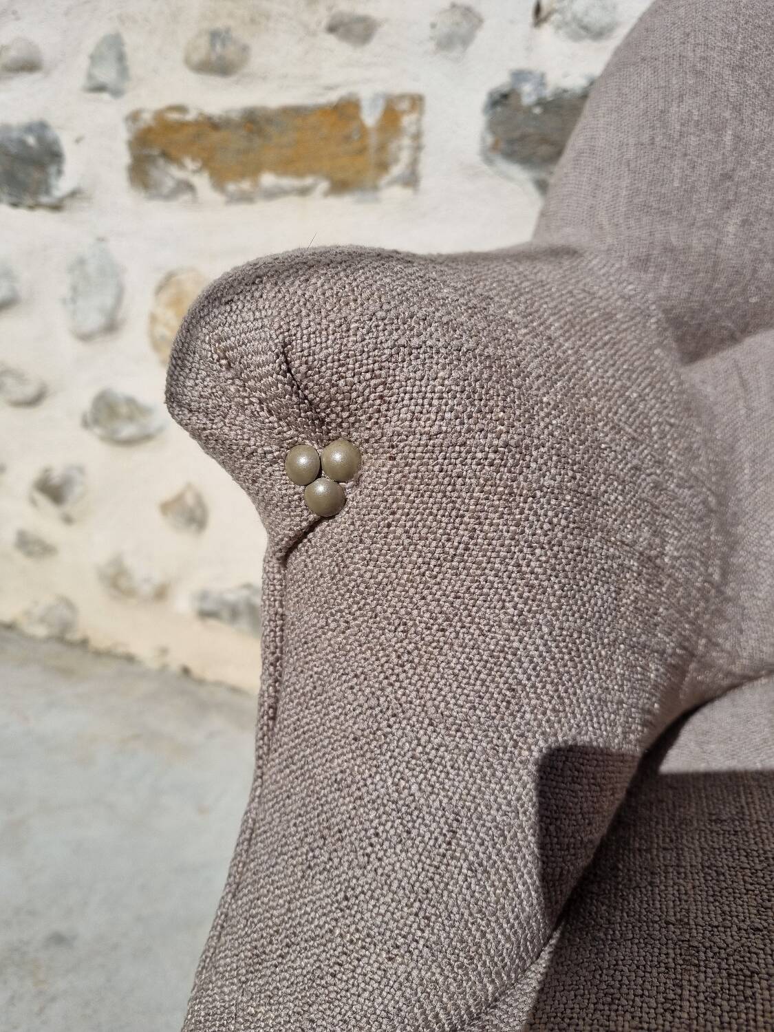 Fauteuil crapaud rénové