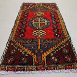 Small Vintage Turkish Rug 102x52 cm, Short Runner, Tribal, Shabby Chic