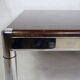 Table basse vintage bois et métal circa 1970