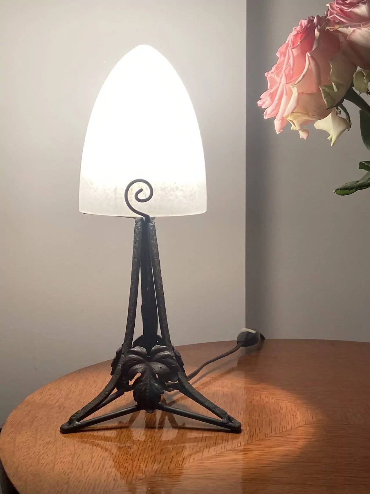 Small antique lamp from the Art Deco period