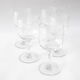 5 antique engraved wine glasses