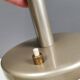 Vintage table lamp in ‘brass’ colour, probably German and from the 1980s.