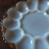 White opaline dish