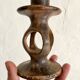 Pair of soapstone candlesticks, Kenya