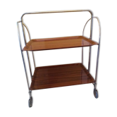 Folding rolling service table