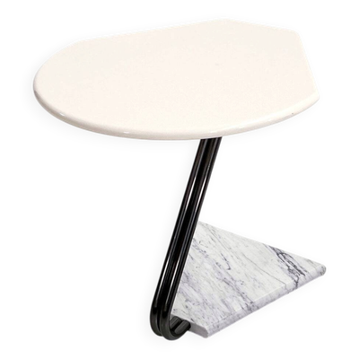 Table d'appoint avec pied en marbre La Palma, 1980