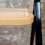 Series of 4 cane chairs by Giorgio Cattelan for Cidue,