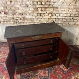 Jacob dit desmalter chest buffet with doors said english mahogany period restoration xix th century