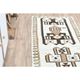 1970s Turkish Oushak Handmade Wool Cotton Beige Runner Rug 99x300