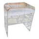 Vintage plexiglass bedside table