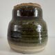 Vintage Wabi Sabi Studio Pottery Jar with Cork Lid / Belgium, 1970s in the