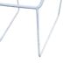 Vintage white wire chair in Bertoia style