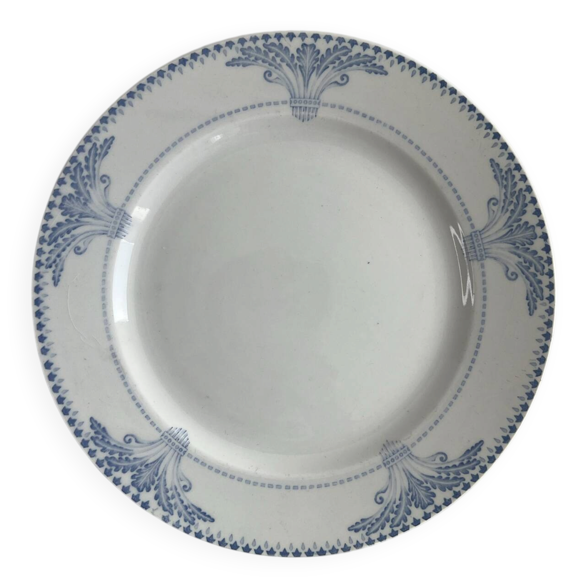 Windsor Creil and Montereau flat plate 24.5cm
