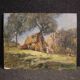 20th century Italian artwork, a countryside view with figures