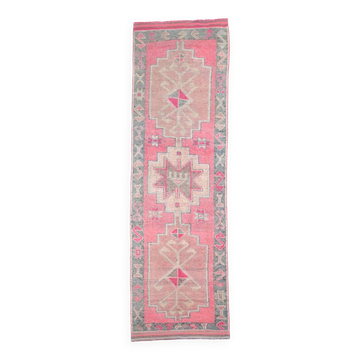 Tapis 3x10 rose vintage runner, 99x324cm