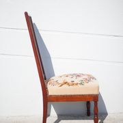 Wooden nurse chair with upholstery seat