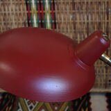 1950 burgundy desk lamp and laition