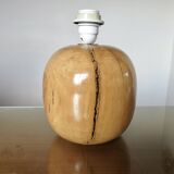 Elm lamp, French work, 70s-80s