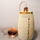 Pair of vintage oriental ceramic pendant lights, 1980s