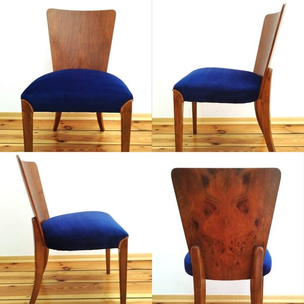 4 chaises H-214 attr. à Jindřich Halabala pour Up Zavody, 1950