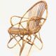 Rohe Noordwolde rattan chair, 1960, Netherlands