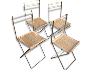 Chaises enfant pliables 1950