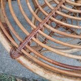 Vintage rattan coffee table