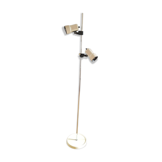 Lampadaire vintage à 2 spots