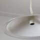 Grande lampe suspendue vintage italienne en verre par Leucos.
