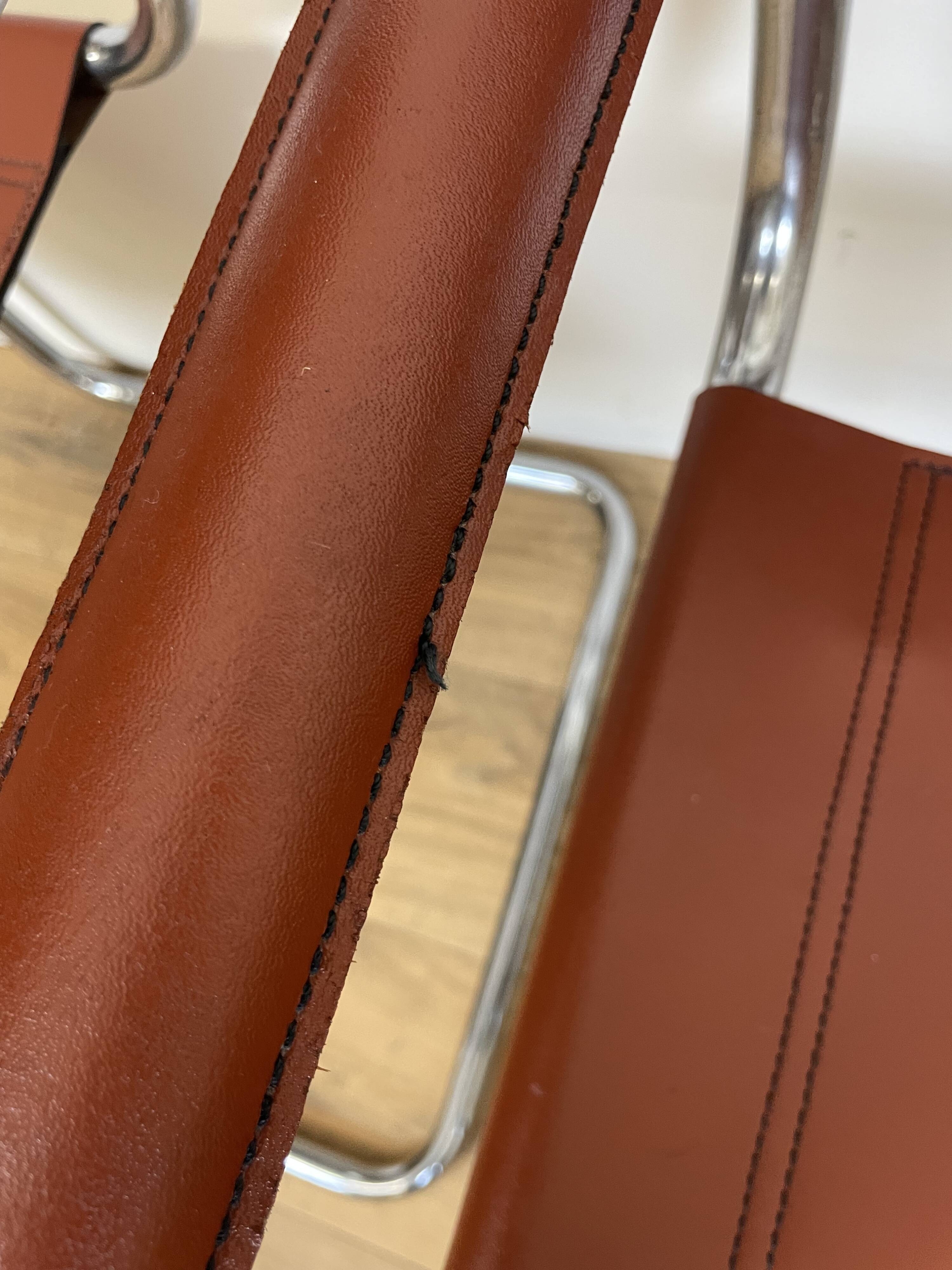 Set of 3 MG5 Grassi style armchairs from the 70s