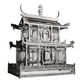 Asian style birdcage wood