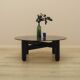 Italian smoked glass coffee table, 1990s