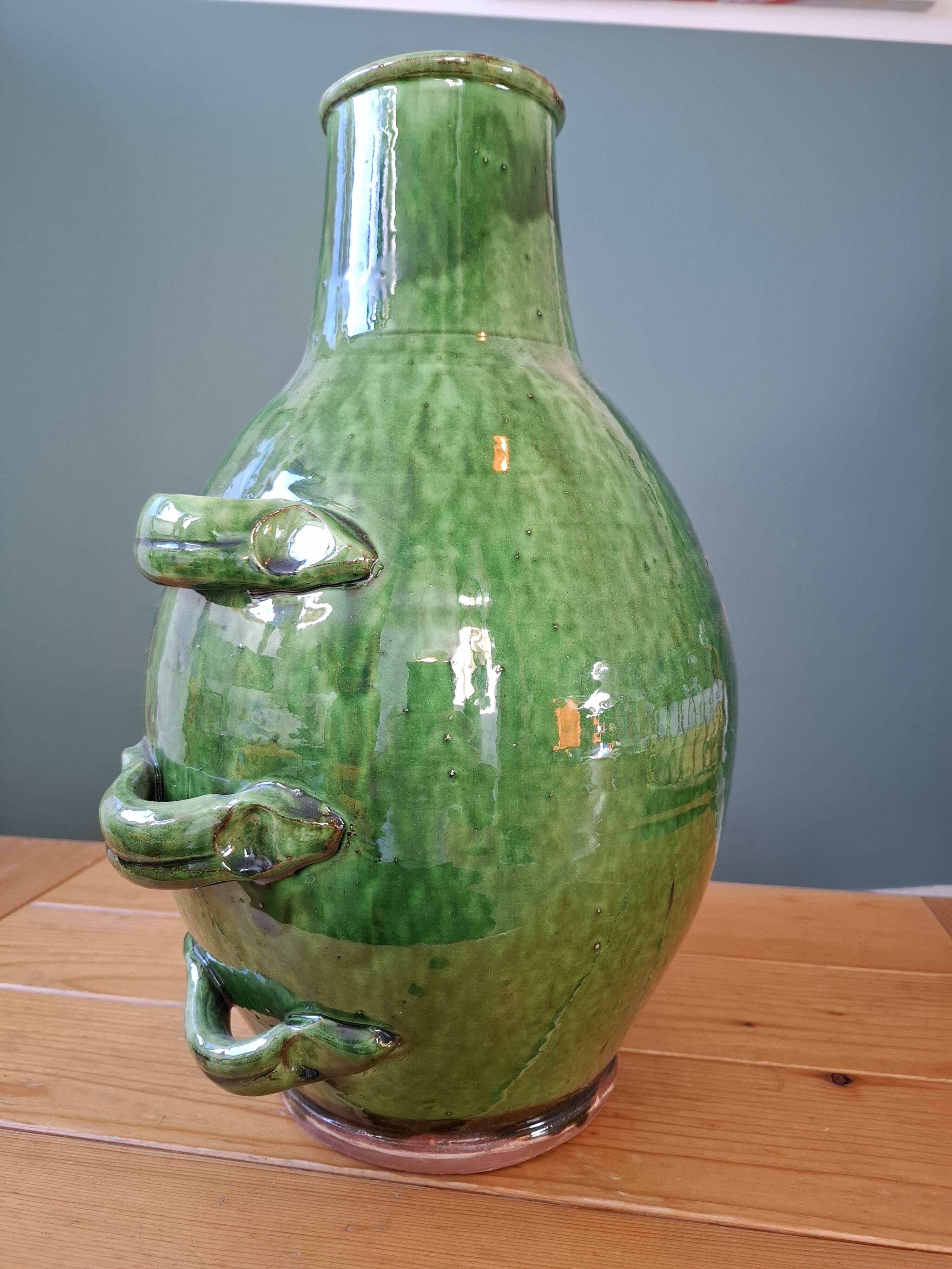 Vase terre cuite vernissée