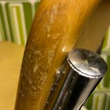 Pair vintage sled reception chairs