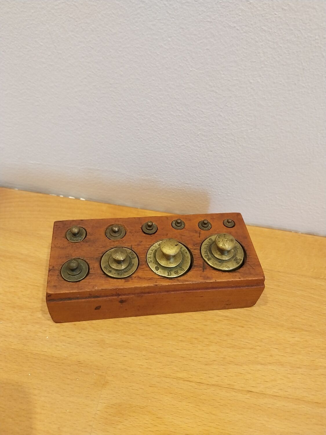 Brass weight box