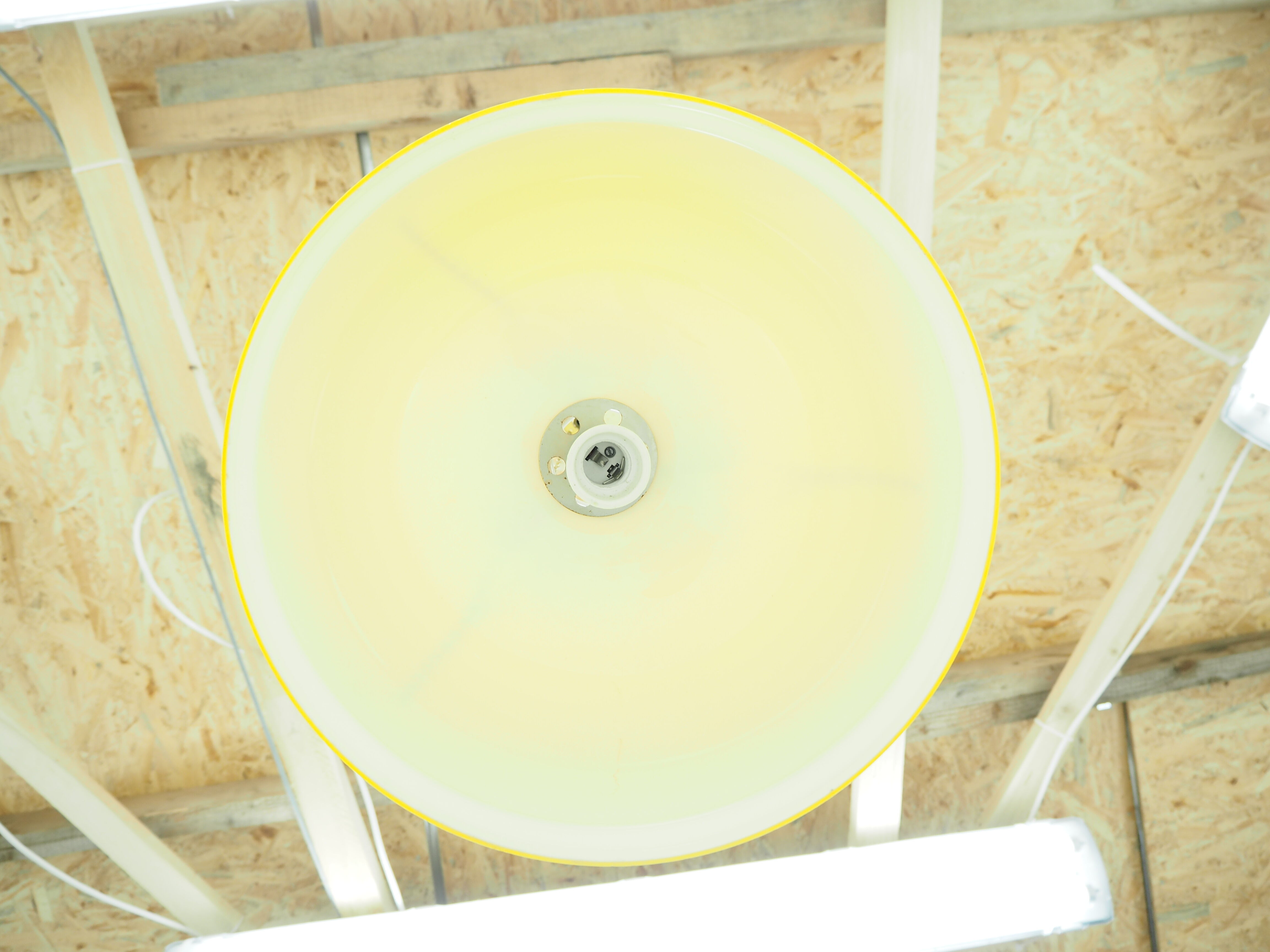 Midcentury glass chandelier, 1960