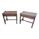 Pair of Scandinavian mahogany bedside tables from the 60s