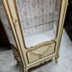 Louis XV / Rococo style display cabinet, painted wood in cream and gold tones.