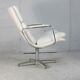 Armchair "Space Age"". Steel and imitation leather. Swivel. France, 70s